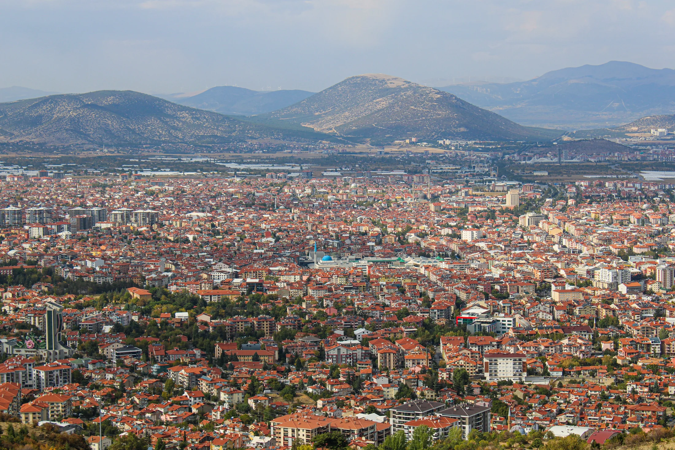 Isparta şehir panoraması